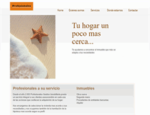 Tablet Screenshot of profesionalesinmobiliaria.com